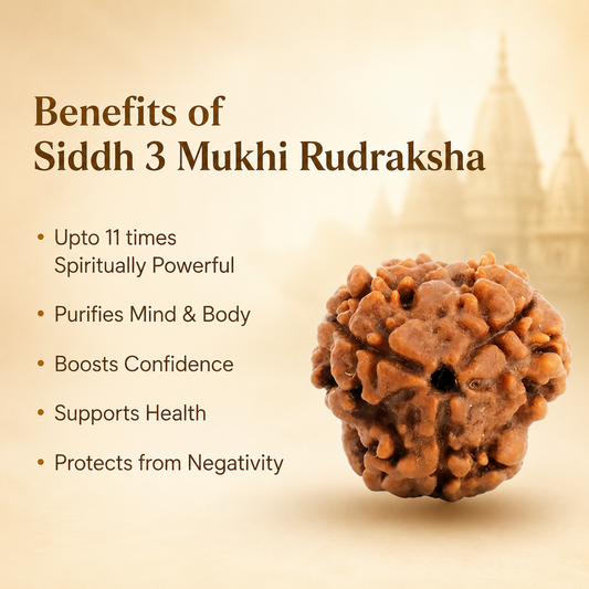 3 Mukhi Rudraksha - Siddh