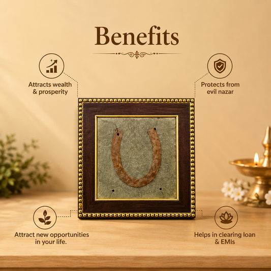 Ghode Ki Naal on Raw Pyrite Frame