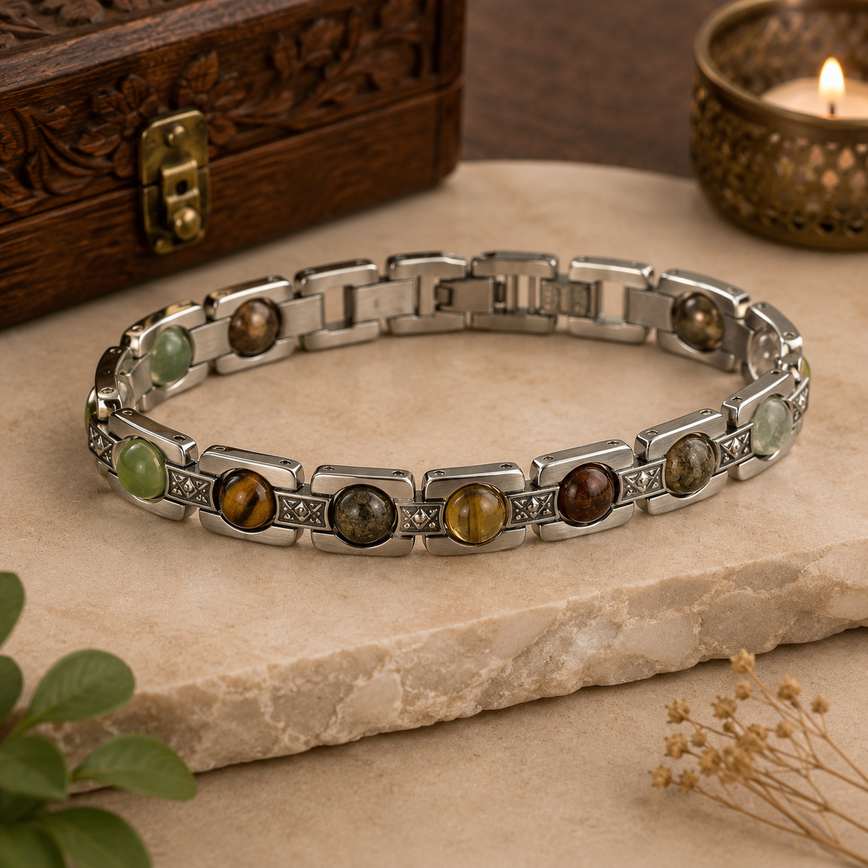 Metal Dhan Yog Bracelet - Silver