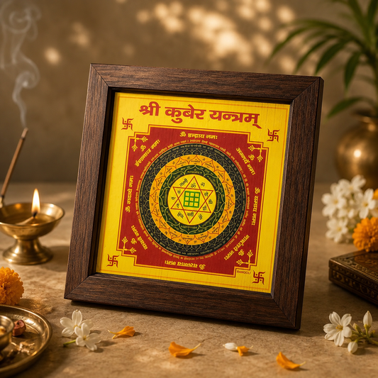 Shree Kuber Yantra (6×6 inch) with Frame