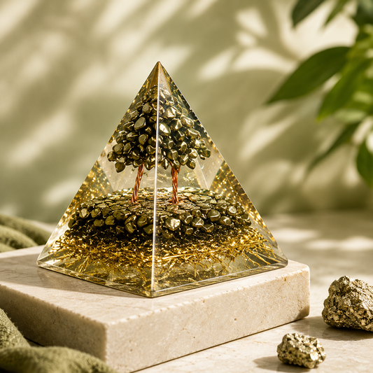 Pyrite Money Magnet Pyramid
