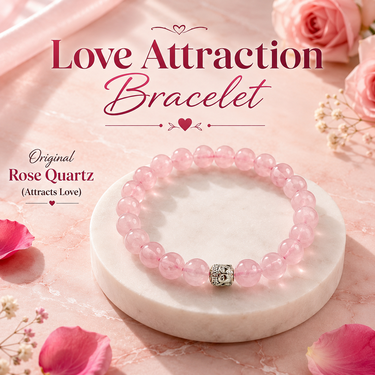 Love Attraction Bracelet (Rose Quartz)