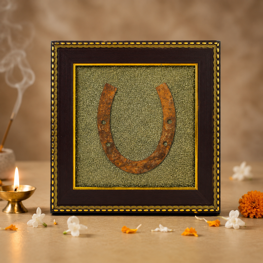 Ghode Ki Naal on Raw Pyrite Frame