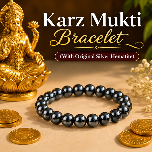 Karz Mukti Bracelet (Silver Hematite)