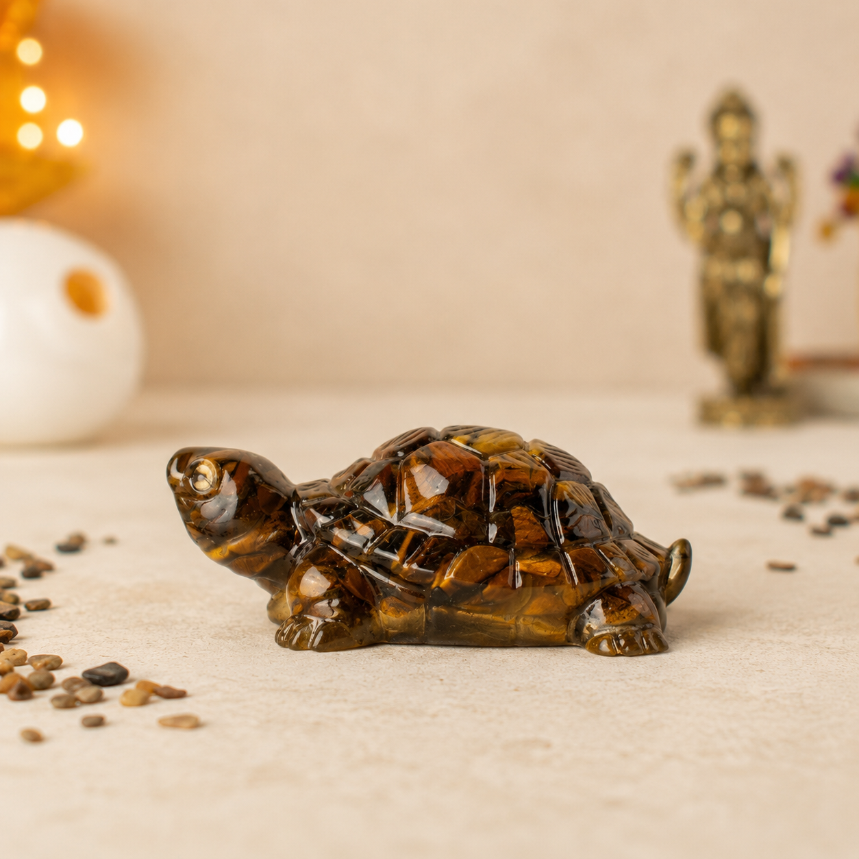 Vastu Tiger Eye Tortoise