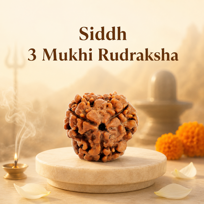 3 Mukhi Rudraksha - Siddh