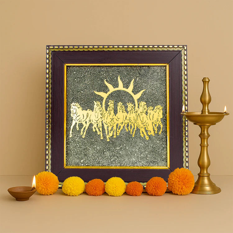 7 Horses Pyrite Frame