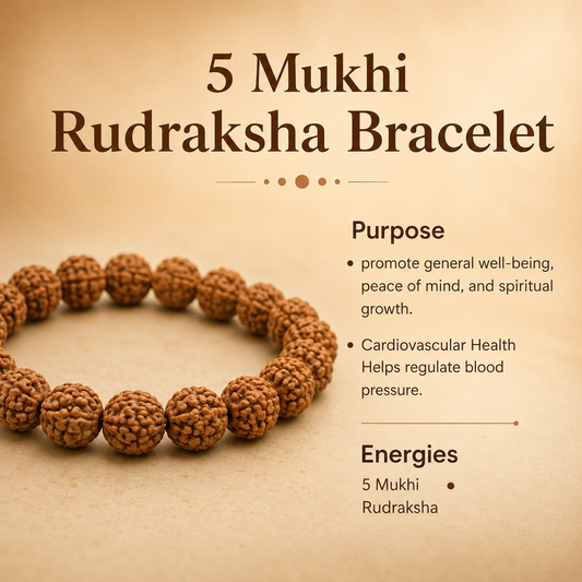 5 Mukhi Rudraksha Bracelet