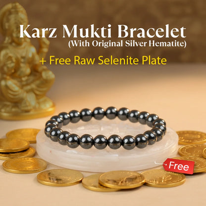 Karz Mukti Bracelet (Silver Hematite)