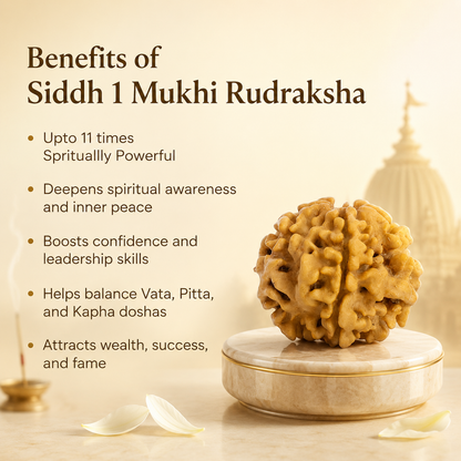 1 Mukhi Rudraksha - Siddh