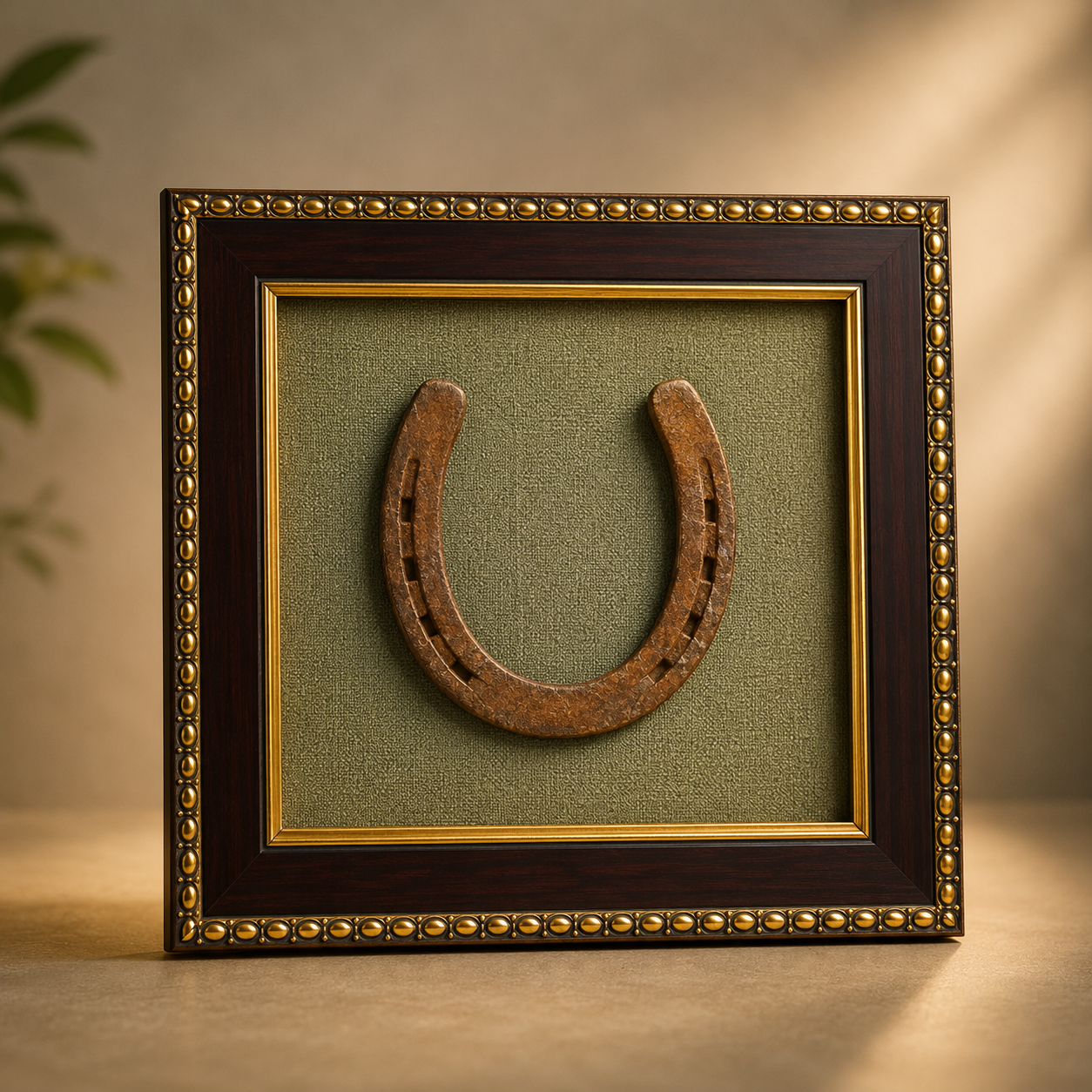 Ghode Ki Naal on Raw Pyrite Frame