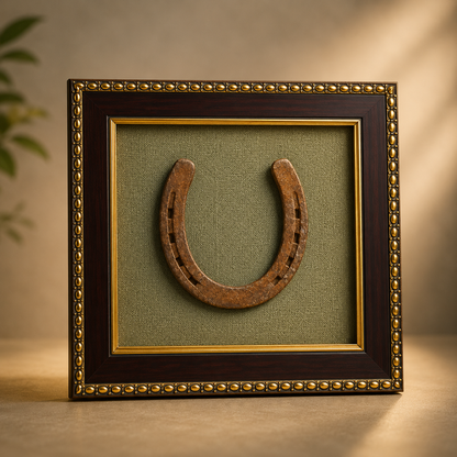 Ghode Ki Naal on Raw Pyrite Frame