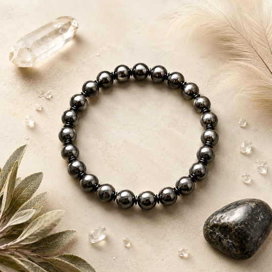 Karz Mukti Bracelet (Silver Hematite)