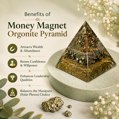 Pyrite Money Magnet Pyramid