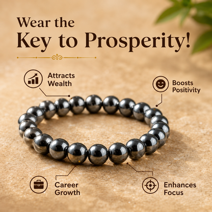 Karz Mukti Bracelet (Silver Hematite)