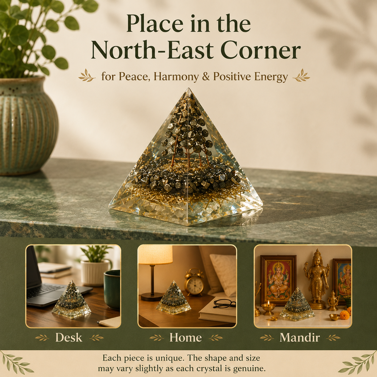 Pyrite Money Magnet Pyramid