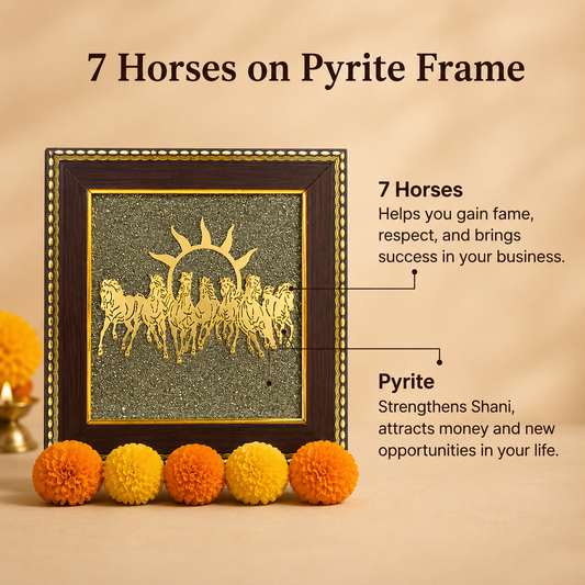 7 Horses Pyrite Frame