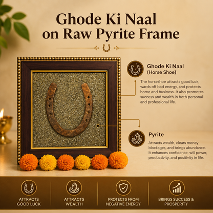 Ghode Ki Naal on Raw Pyrite Frame