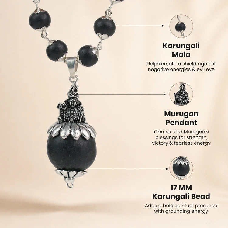 Karungali Murugan Raksha Mala