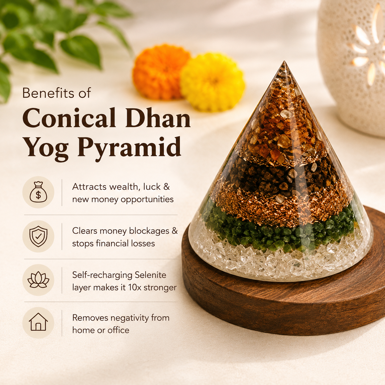 Conical Dhan Yog Pyramid
