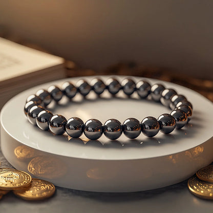 Karz Mukti Bracelet (Silver Hematite)