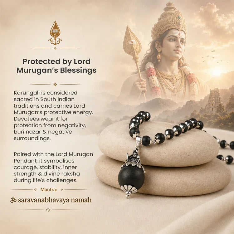 Karungali Murugan Raksha Mala