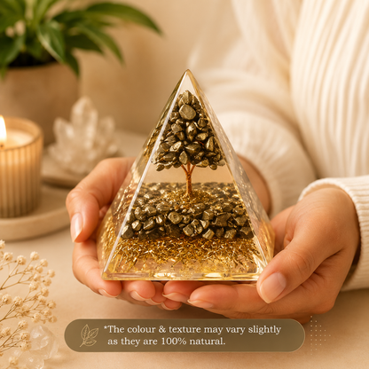 Pyrite Money Magnet Pyramid