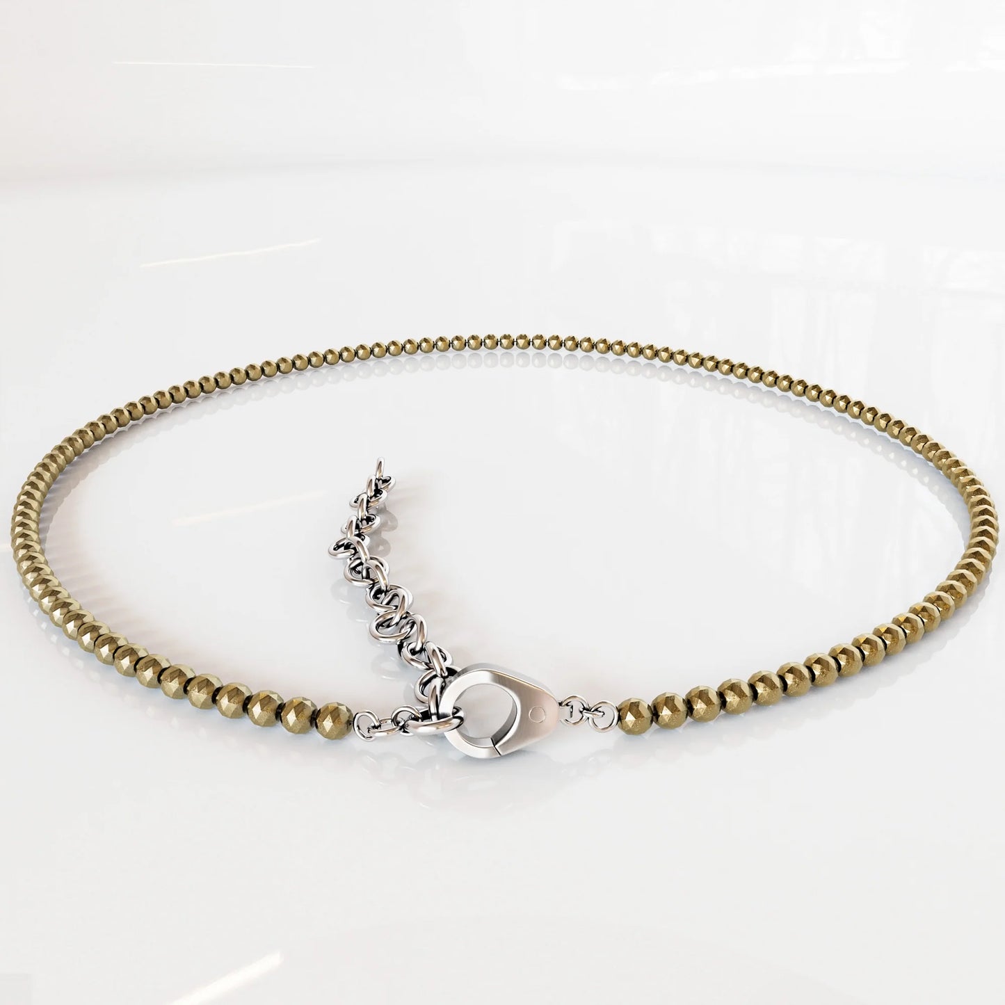 Raw Pyrite Anklet
