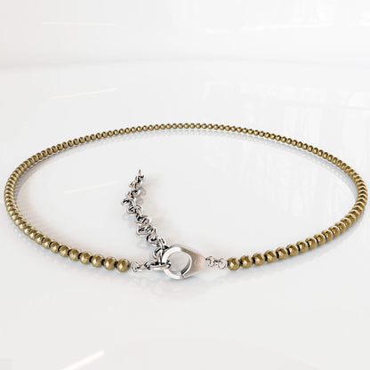 Raw Pyrite Anklet