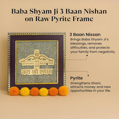 Hare ka Sahara Baba Shyam Humara on Raw Pyrite Frame