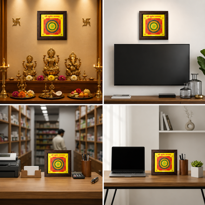 Shree Kuber Yantra (6×6 inch) with Frame