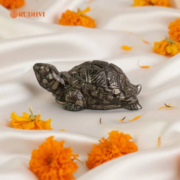 Maha Lakshmi Siddh Vastu Pyrite Tortoise