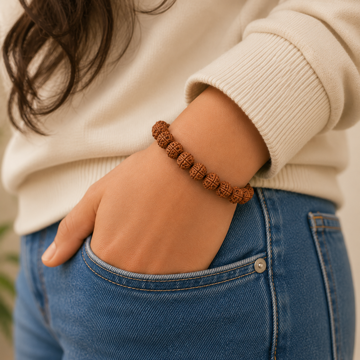 5 Mukhi Rudraksha Bracelet