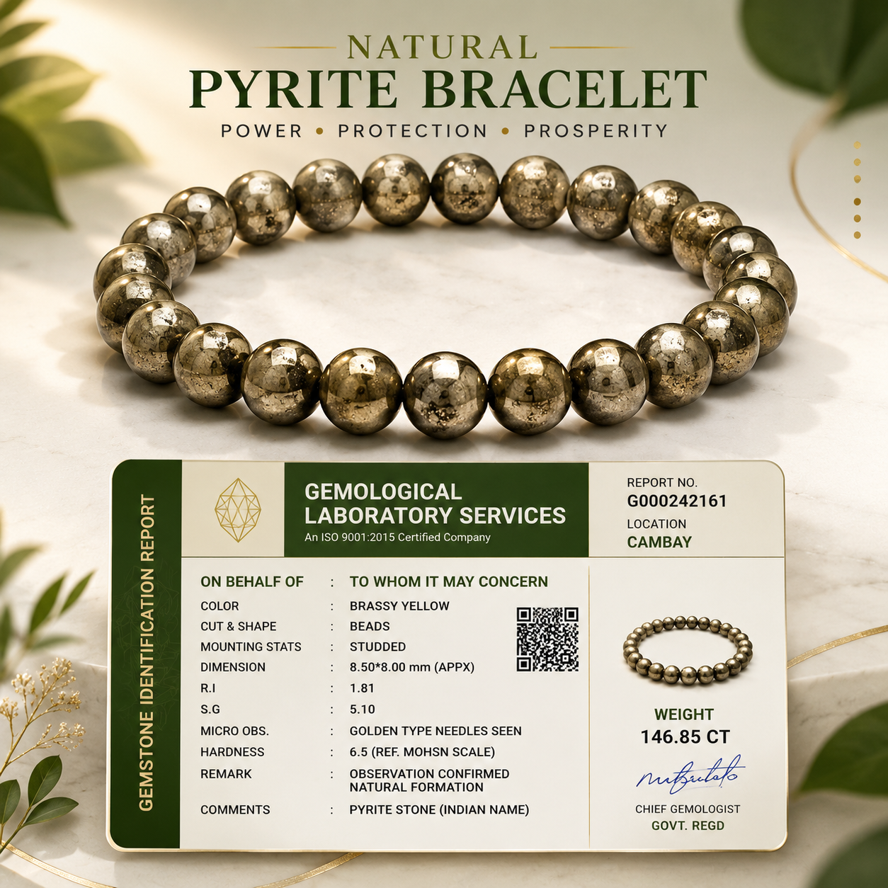 Pyrite Bracelet