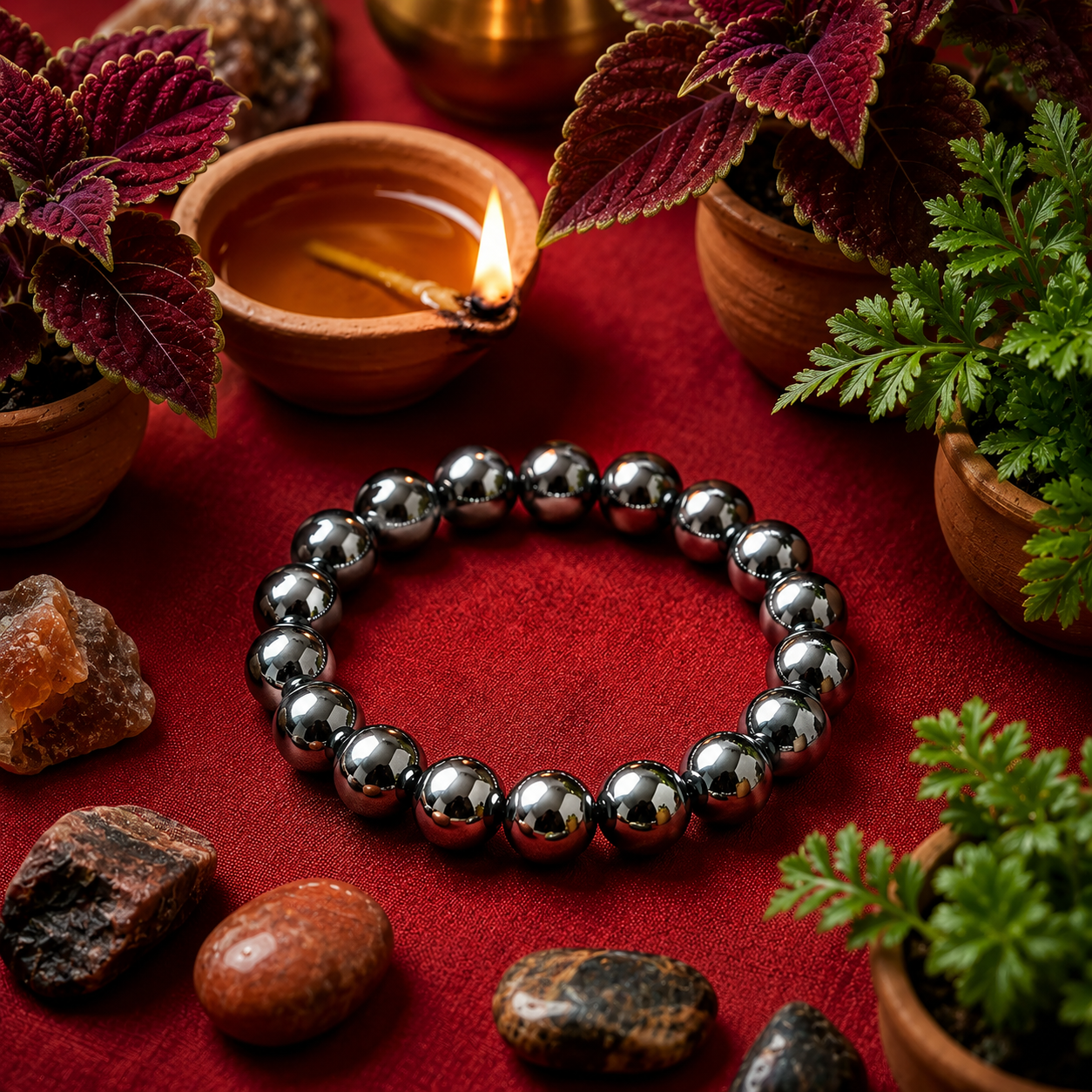 Karz Mukti Bracelet (Silver Hematite)
