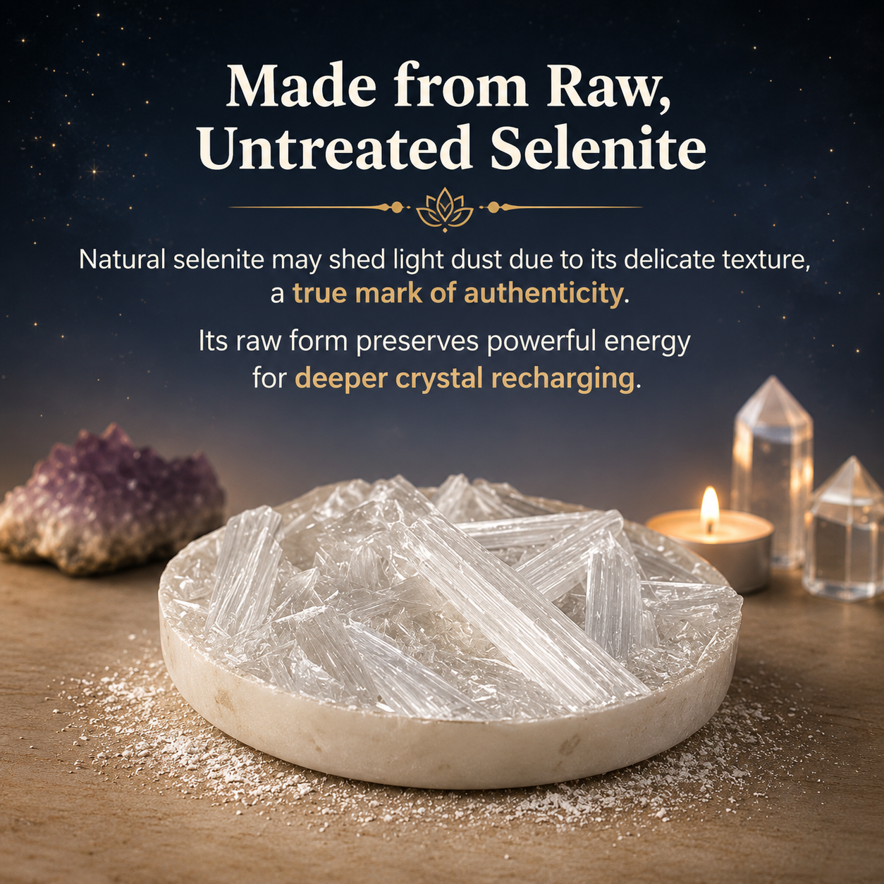Selenite Plate