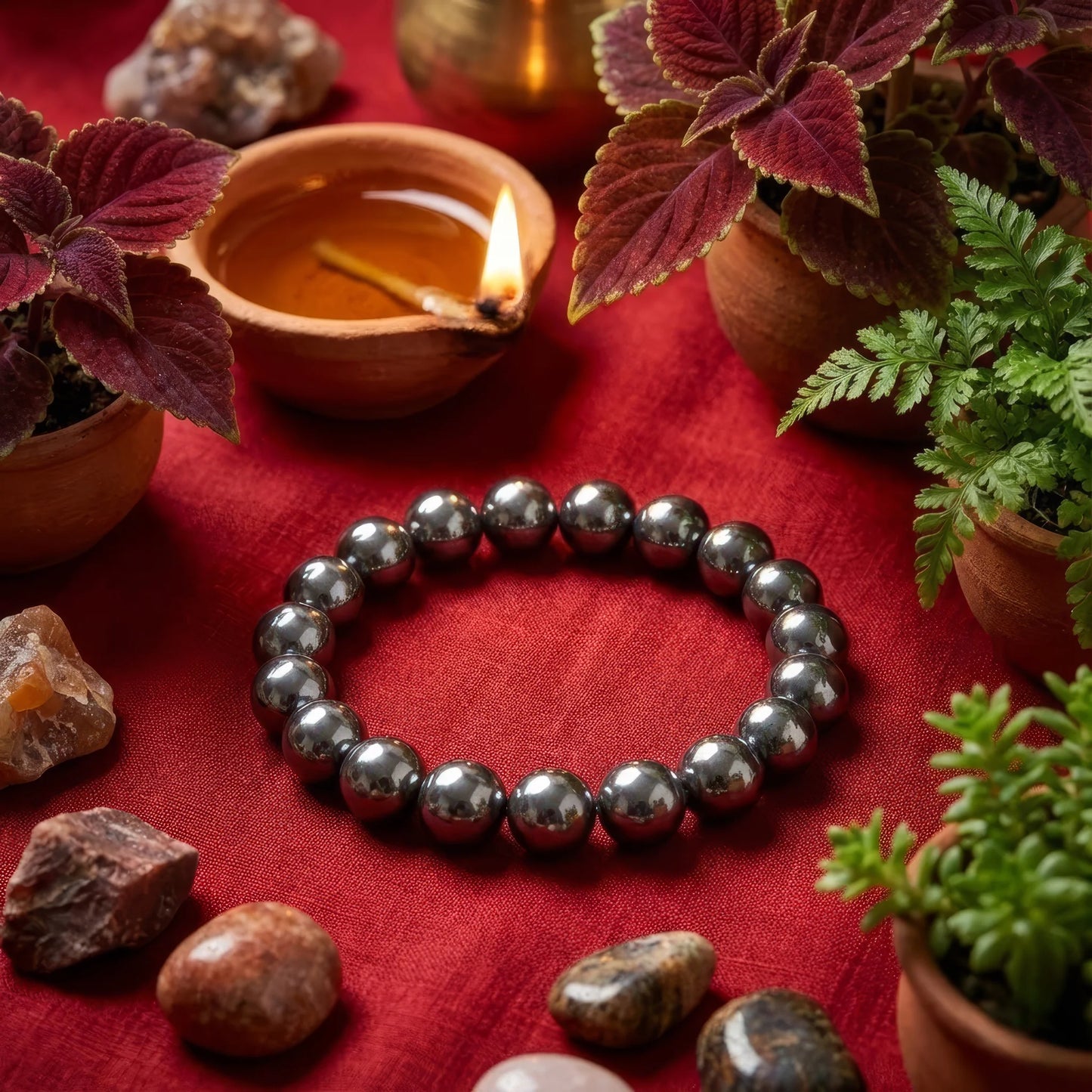 Karz Mukti Bracelet (Silver Hematite)