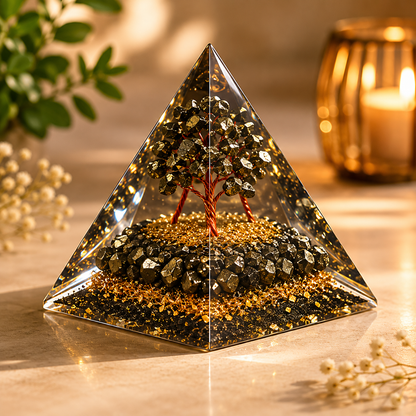 Pyrite Money Magnet Pyramid