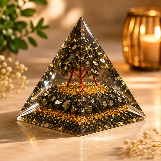 Pyrite Money Magnet Pyramid