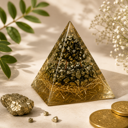 Pyrite Money Magnet Pyramid