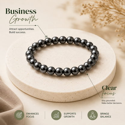 Karz Mukti Bracelet (Silver Hematite)