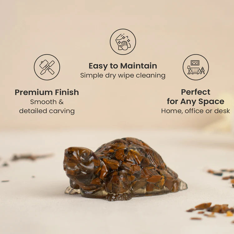 Vastu Tiger Eye Tortoise