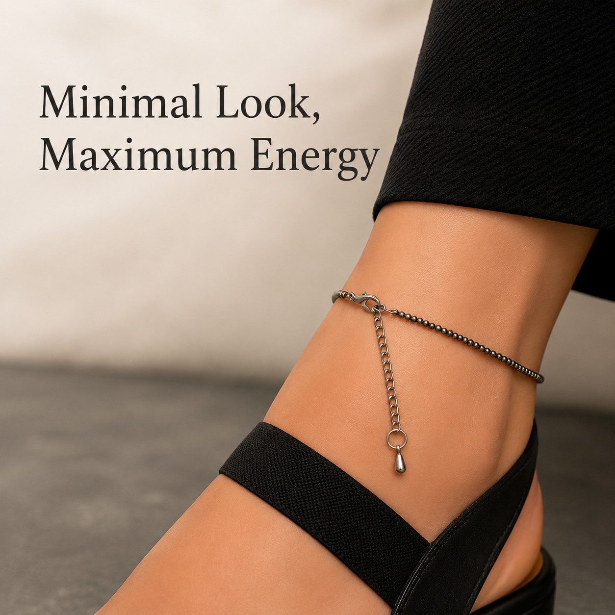 Raw Pyrite Anklet